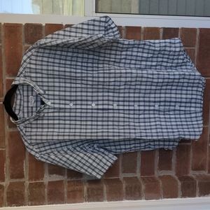 𝅺merona men’s short sleeve button down shirt XL